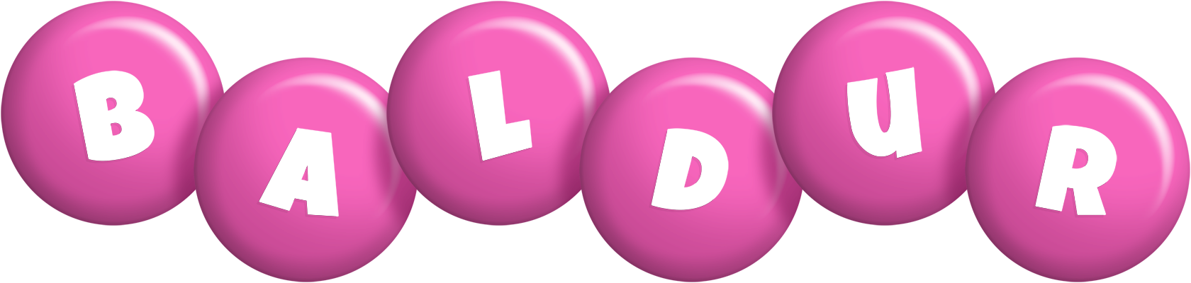 Baldur candy-pink logo