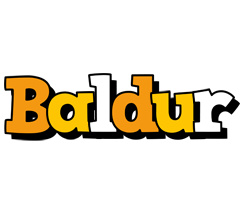 Baldur cartoon logo