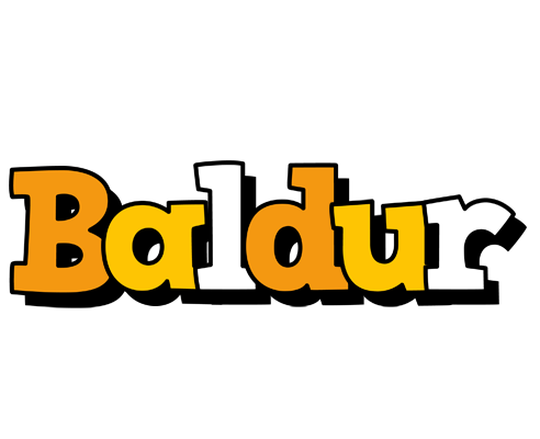 Baldur cartoon logo