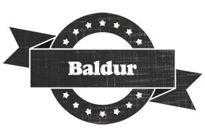 Baldur grunge logo