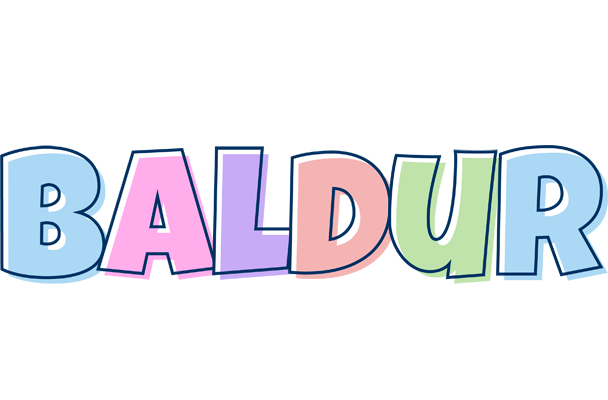 Baldur pastel logo