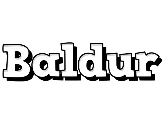 Baldur snowing logo