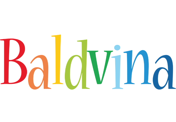 Baldvina birthday logo