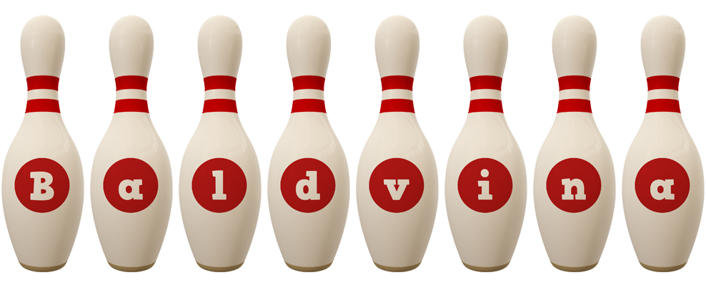 Baldvina bowling-pin logo