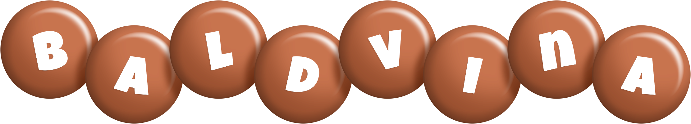 Baldvina candy-brown logo
