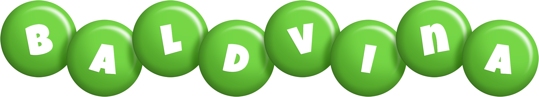 Baldvina candy-green logo