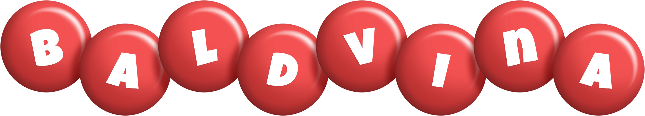Baldvina candy-red logo