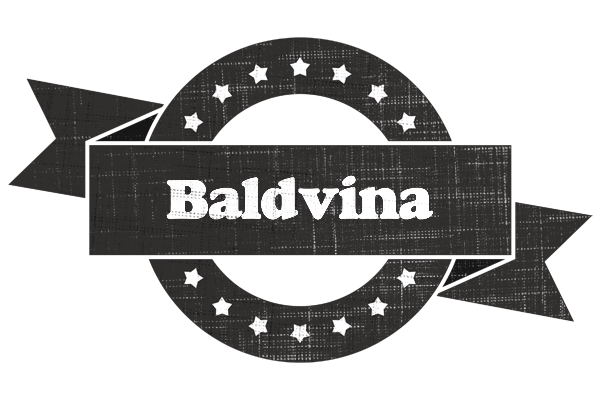 Baldvina grunge logo