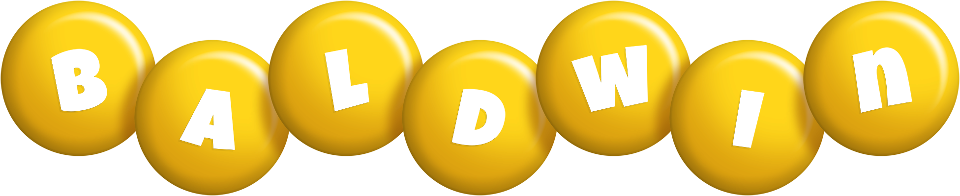 Baldwin candy-yellow logo