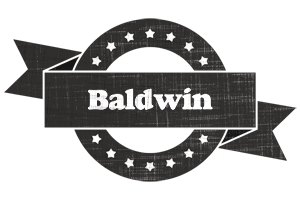 Baldwin grunge logo