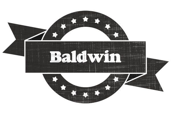 Baldwin grunge logo