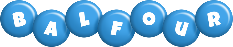 Balfour candy-blue logo