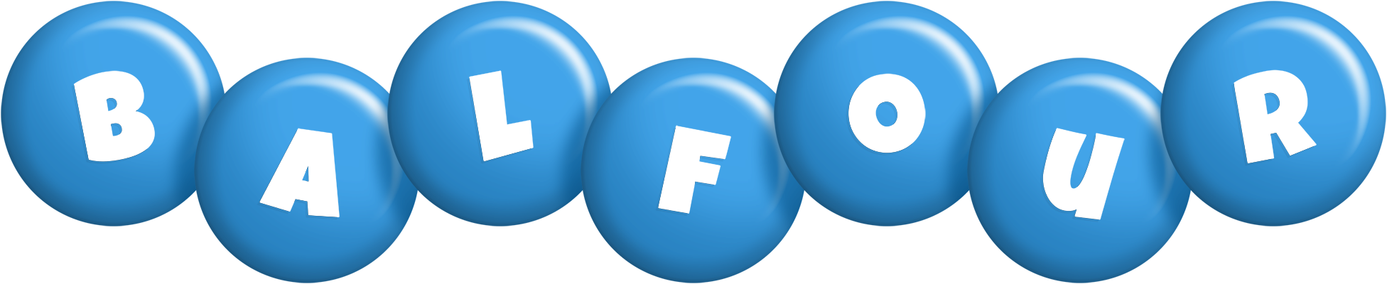 Balfour candy-blue logo