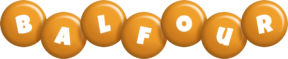 Balfour candy-orange logo