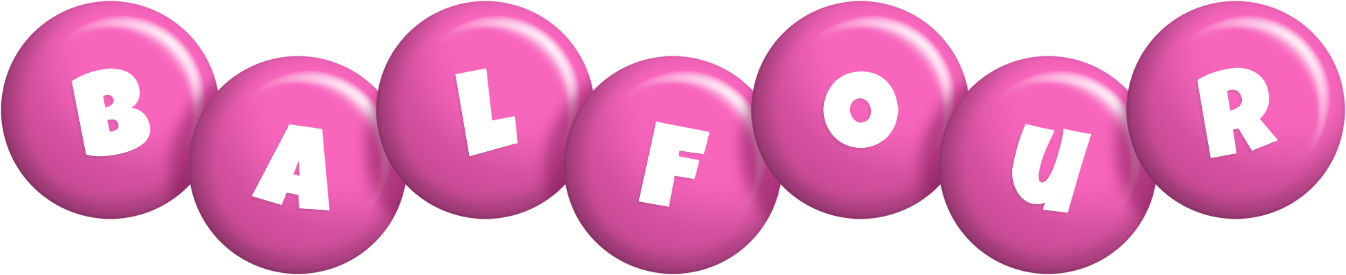 Balfour candy-pink logo