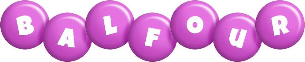 Balfour candy-purple logo