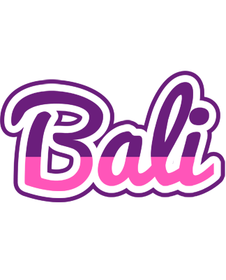 Bali cheerful logo