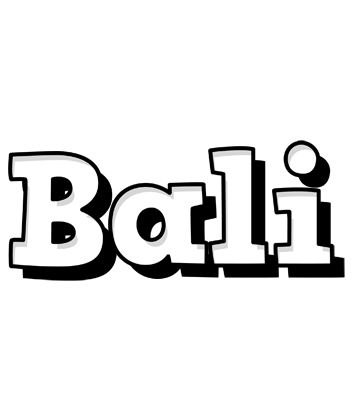 Bali snowing logo