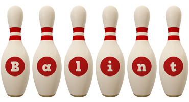 Balint bowling-pin logo