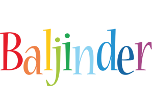 Baljinder birthday logo