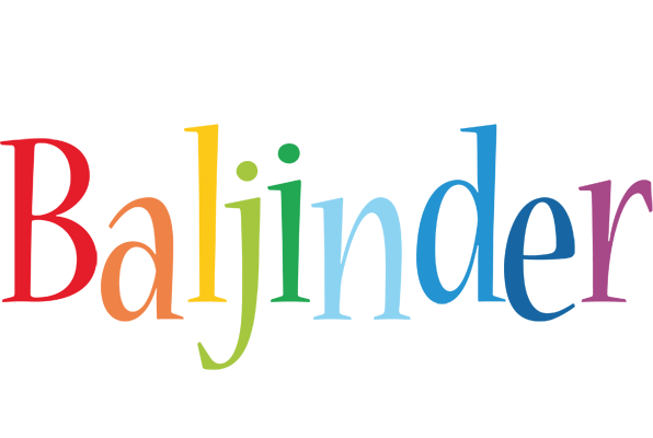 Baljinder birthday logo