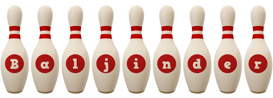 Baljinder bowling-pin logo