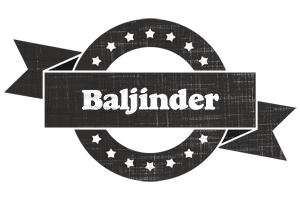 Baljinder grunge logo