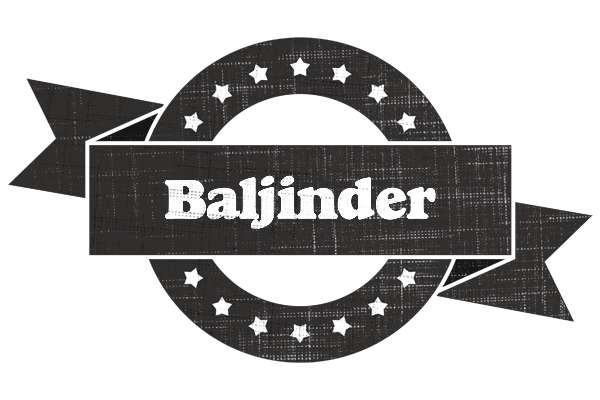 Baljinder grunge logo