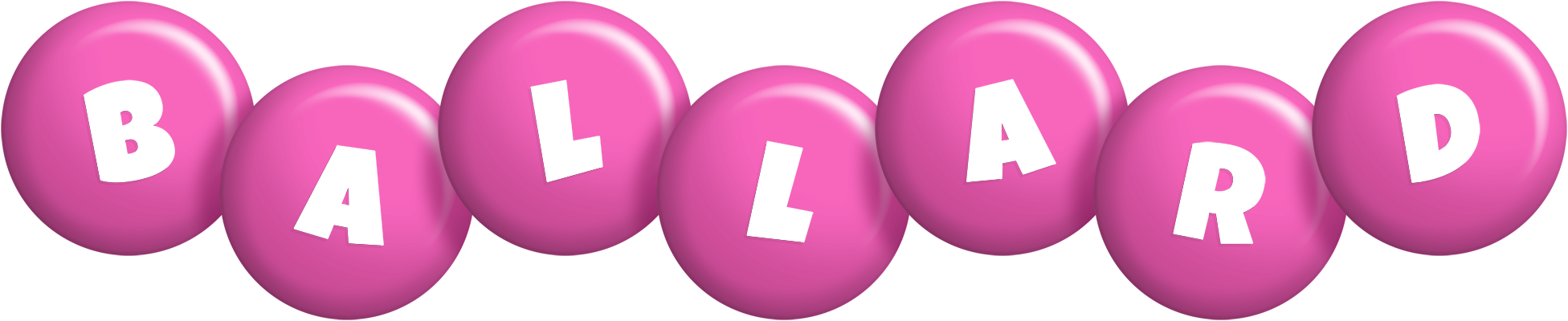 Ballard candy-pink logo