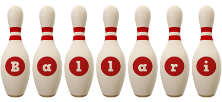 Ballari bowling-pin logo