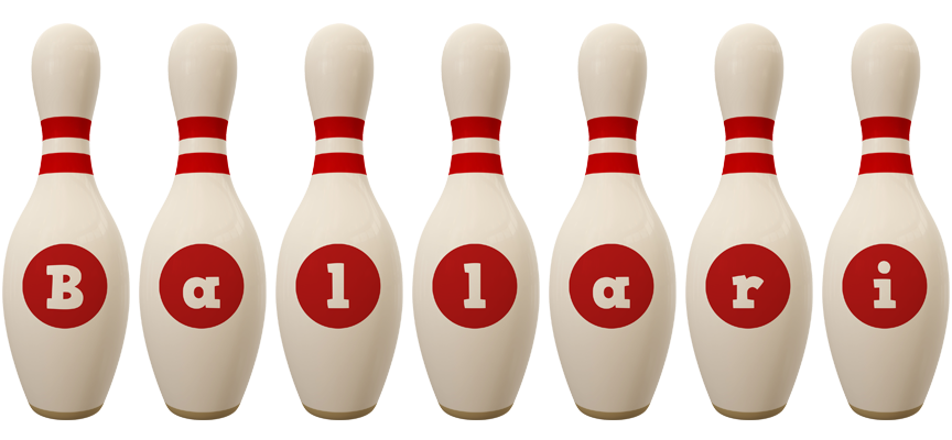 Ballari bowling-pin logo