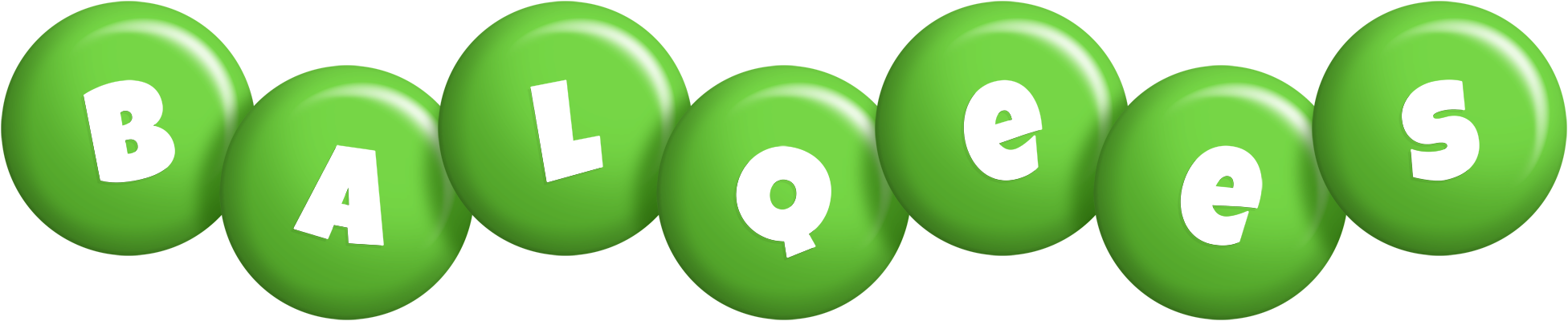 Balqees candy-green logo