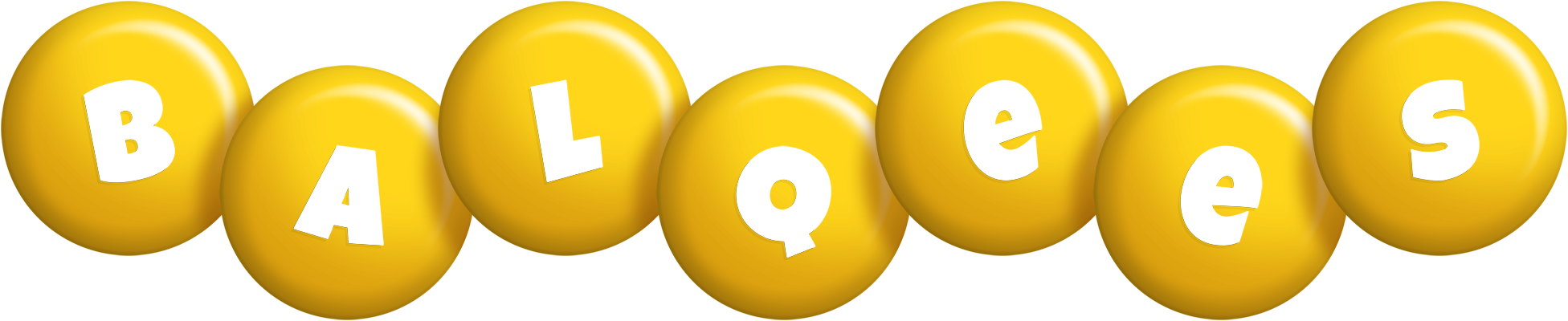 Balqees candy-yellow logo