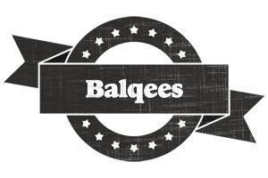 Balqees grunge logo