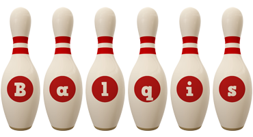Balqis bowling-pin logo