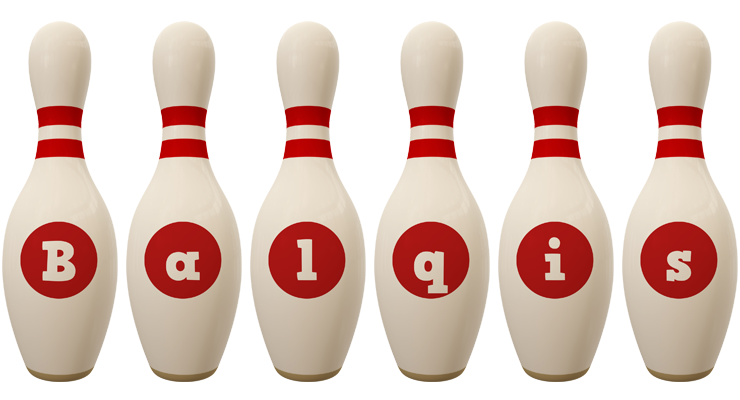 Balqis bowling-pin logo