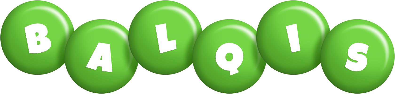 Balqis candy-green logo