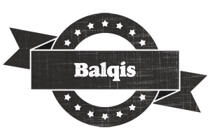 Balqis grunge logo