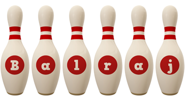 Balraj bowling-pin logo