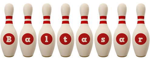 Baltasar bowling-pin logo