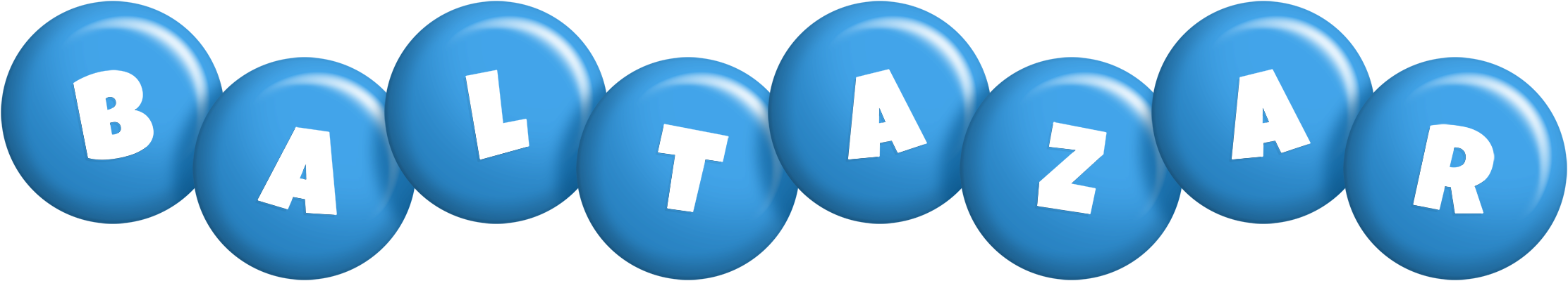 Baltazar candy-blue logo