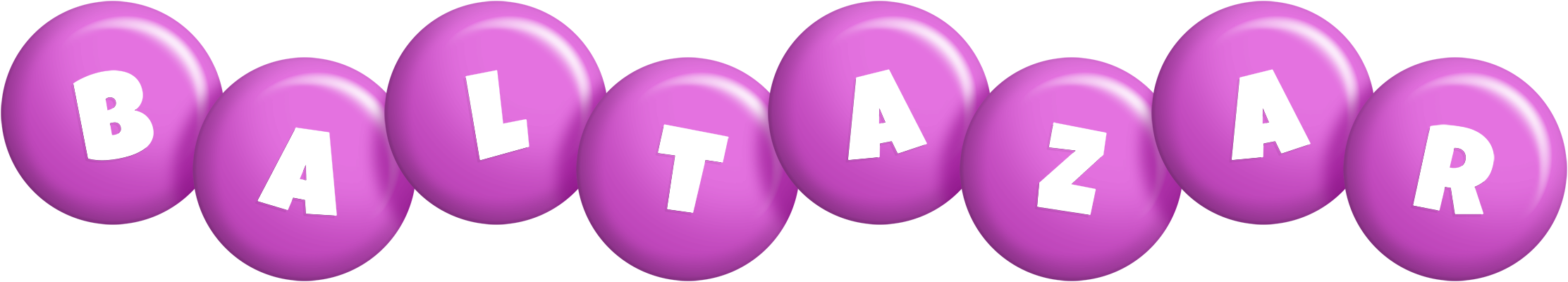 Baltazar candy-purple logo