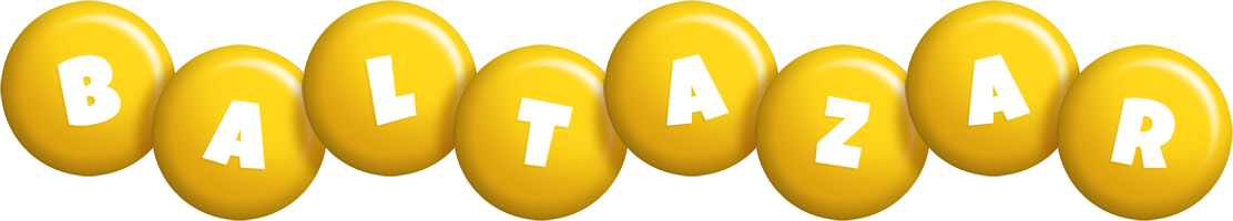Baltazar candy-yellow logo