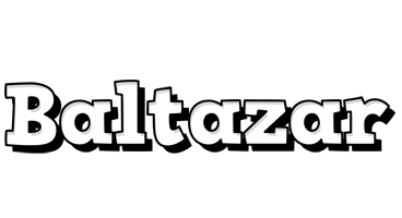 Baltazar snowing logo