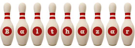 Balthazar bowling-pin logo