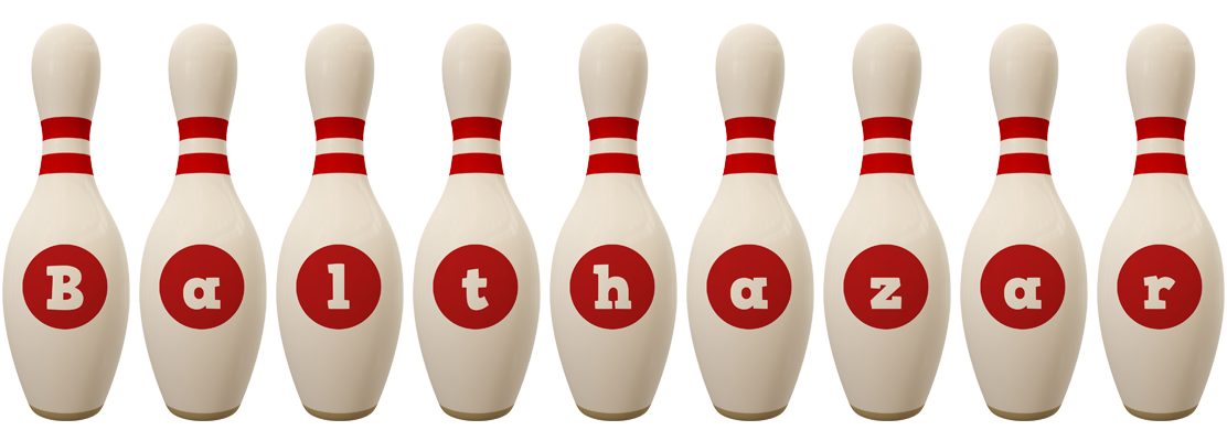 Balthazar bowling-pin logo