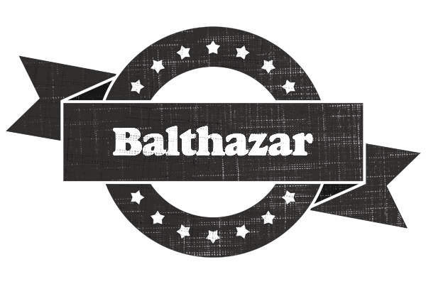 Balthazar grunge logo