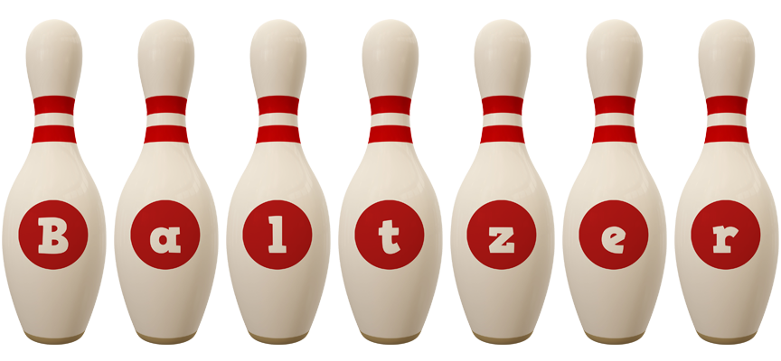 Baltzer bowling-pin logo