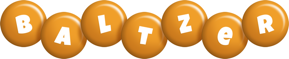 Baltzer candy-orange logo