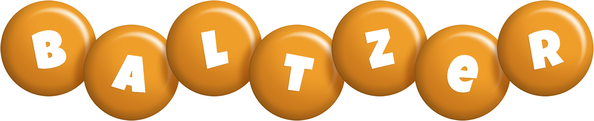 Baltzer candy-orange logo